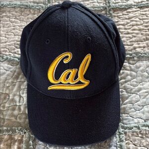 Black Cap with Yellow 'Cal' Embroidery